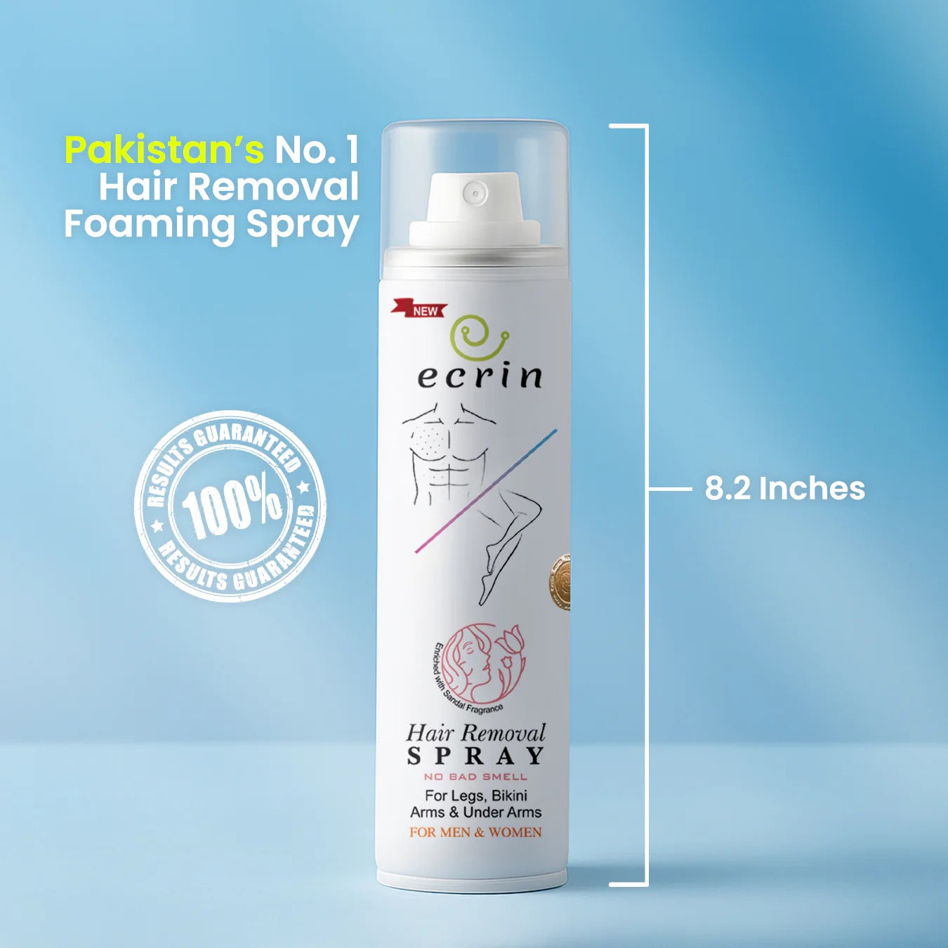New Ecrin Hair Removal Foaming Spray - (200ml)