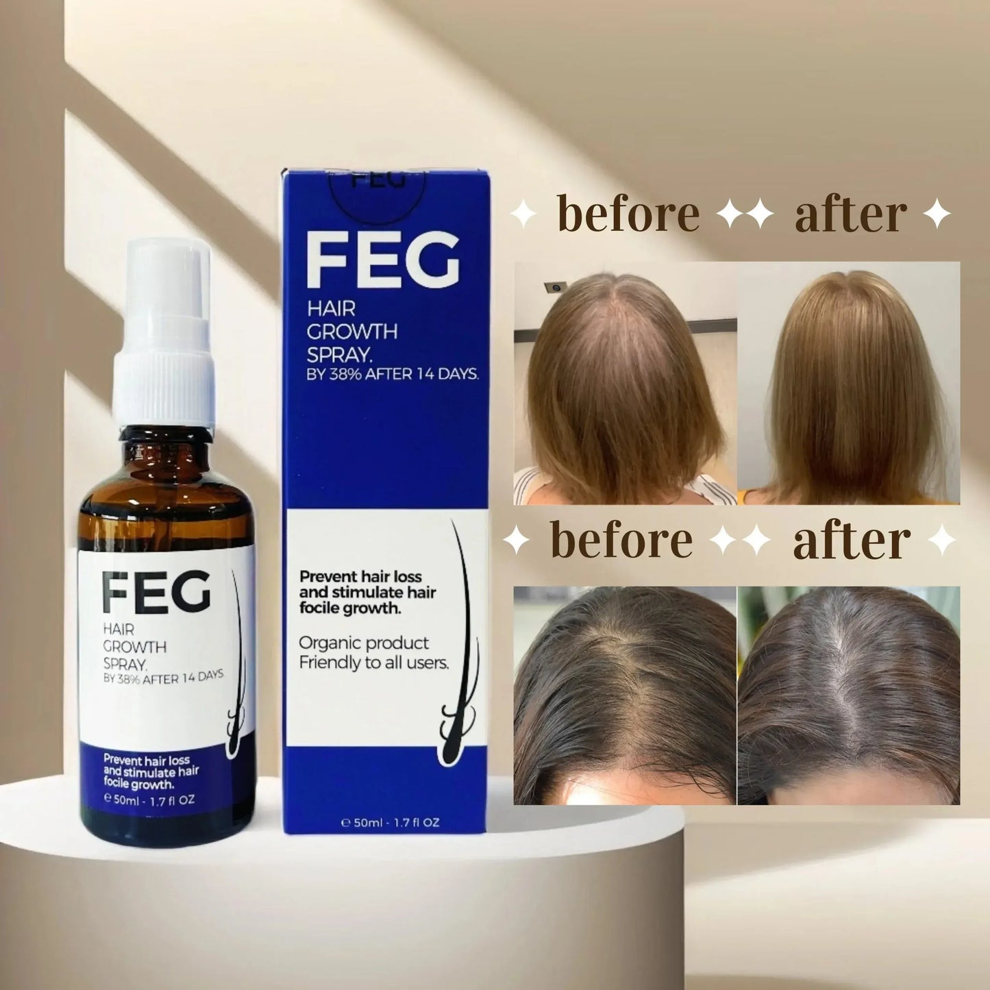 FEG Plus Hair Growth Spray - 50ML