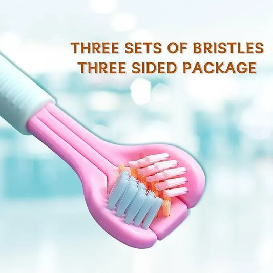 Three-Sided Ultra Soft Bristle Toothbrush