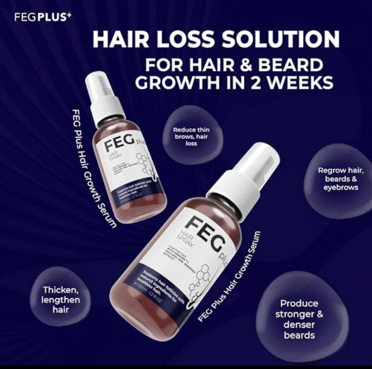 FEG Plus Hair Growth Spray - 50ML