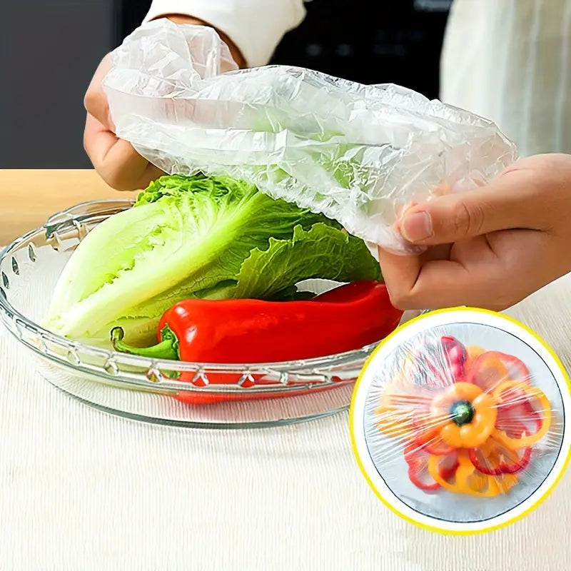 Disposable Plastic Wrap Covers - 100pcs